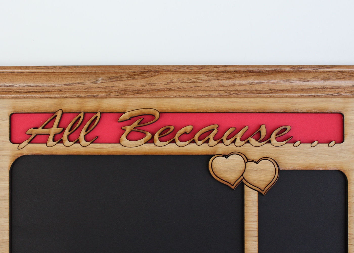 11x14 All Because Two People Fell In Love Wood Mat Collage Insert for frame