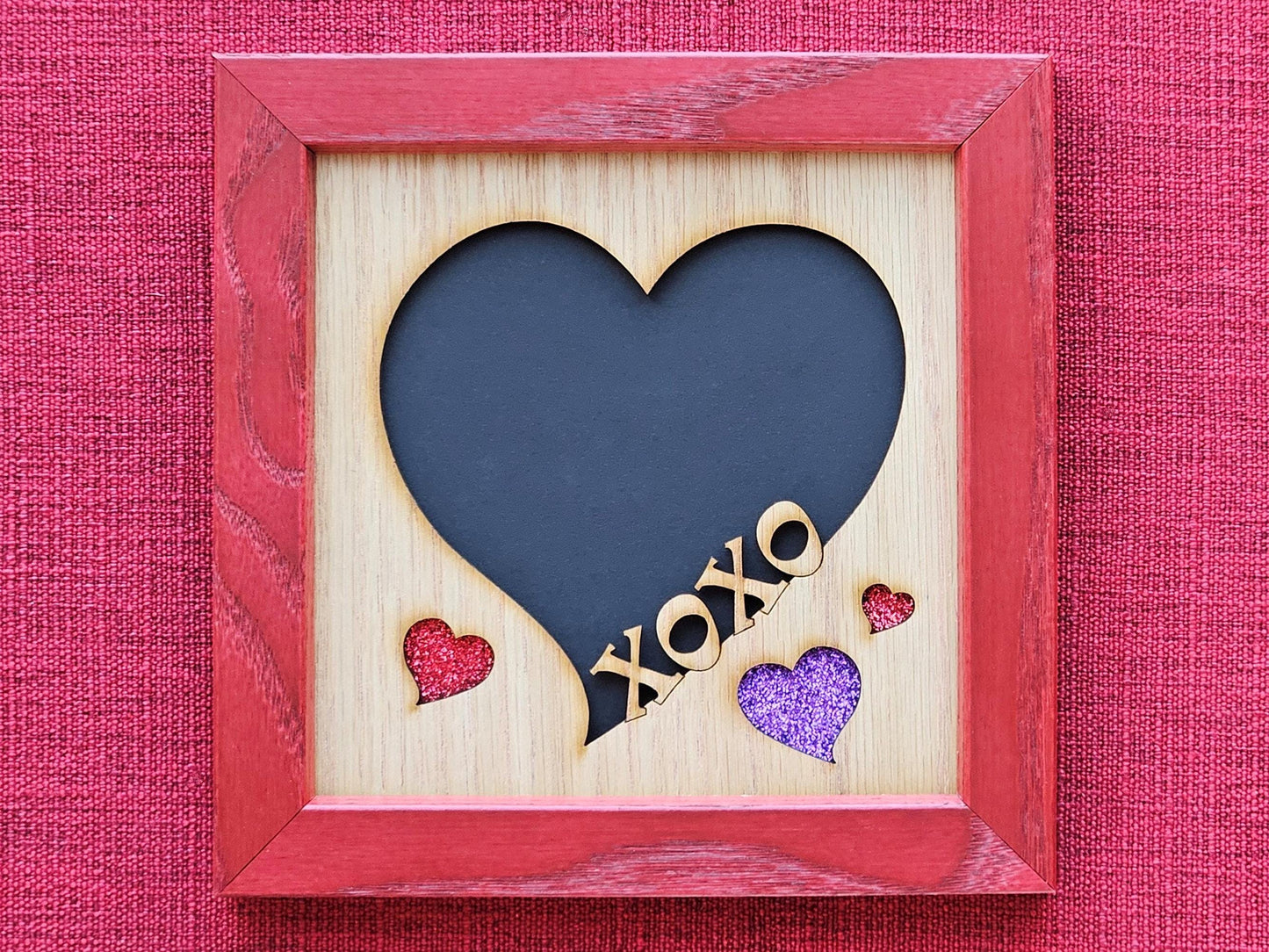 5x5 Bestie Picture Frame for 4x4 photo - Heart Shaped Love Frames - Valentines Day Gift - Anniversary Gift - Wedding Gift - Best Friend Gift