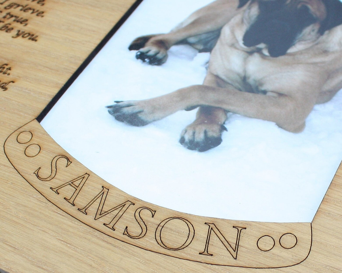 8x10 Pet Memorial Insert ONLY for Picture Frame Dog Memorial Frame Cat Memorial Frame Pet Memorial Gifts Picture Frames Horse Memorial