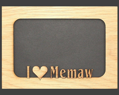 5x7 I Love Memaw mat insert for picture frame – Memaw gifts, Gift for Memaw, Grandparent gifts, Grandkids, Grandchildren